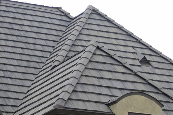 Concrete tile shingles roof material