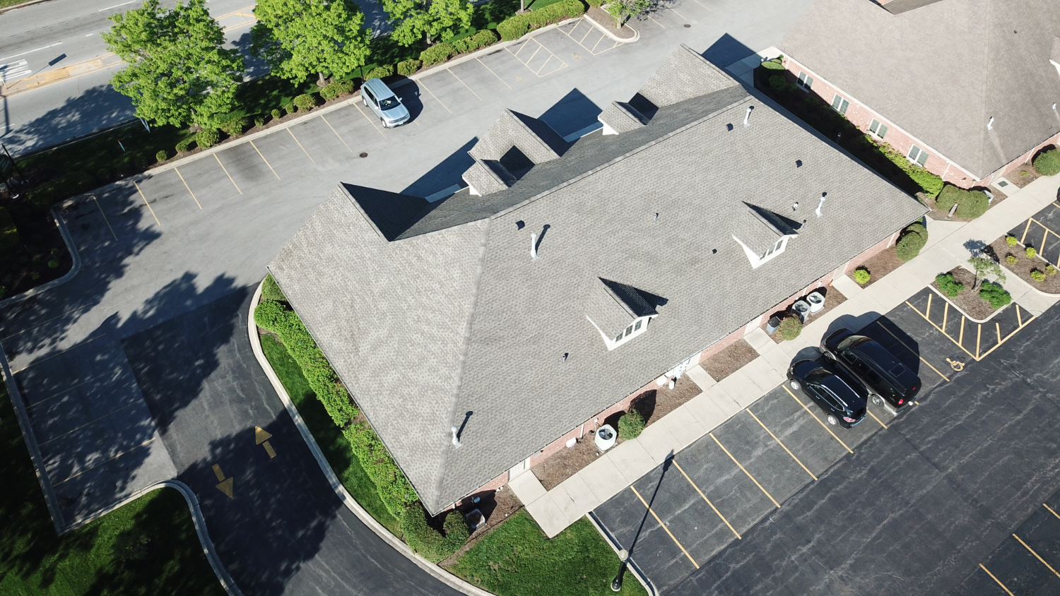 Matthews Roofing Professional Building Shingle Roofing Project