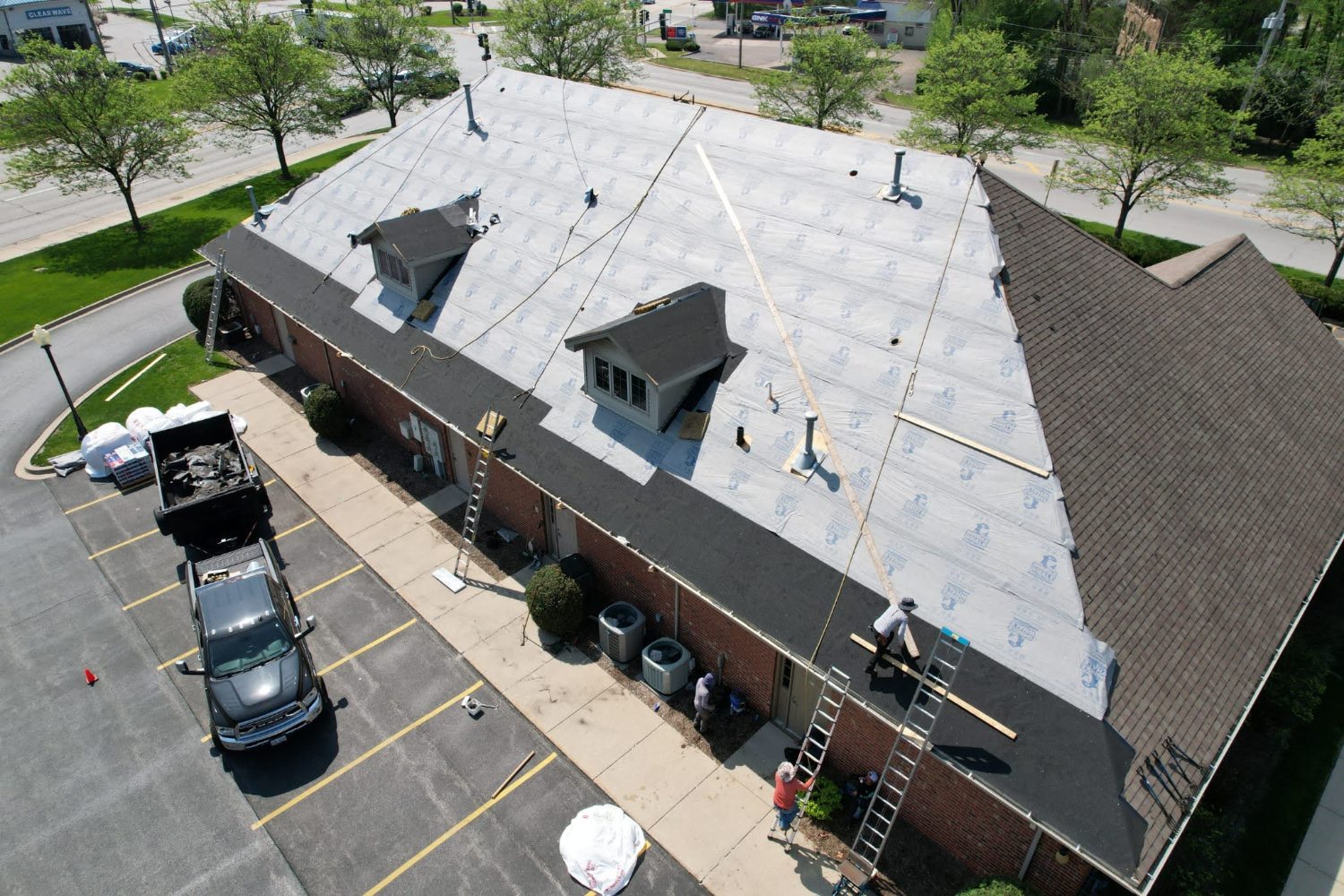 Matthews Roofing Professional Building Shingle Roofing Project